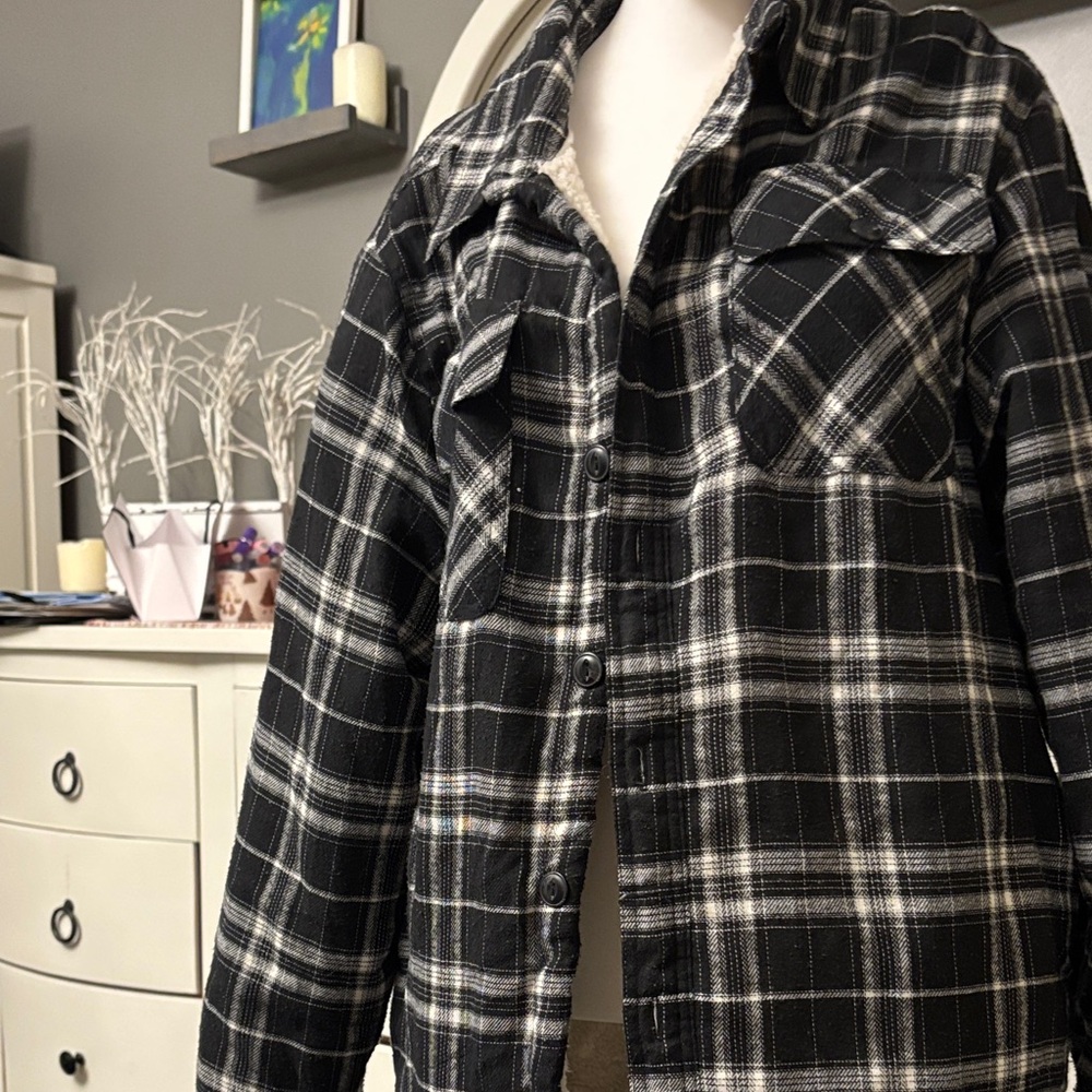 Jachs Black and White Plaid Jacket
